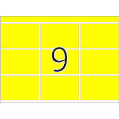 HERMA Hechtetiketten voor drukmachines DP1, 2951, papier geel, 34x53 mm, 280 vel/2.500 etiketten thumbnail