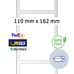 HERMA Thermo labels, 58316, paper thermo eco, white, 110x162mm, 1.000 labels/roll thumbnail