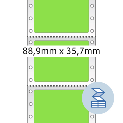 HERMA Lochrandetiketten, 8185, Papier grün, 88,90x35,70mm, 2.000 Etiketten/Pack. thumbnail