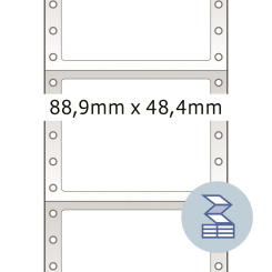 HERMA Computeretiketten doorlopend, 8204, papier wit, 88,90x48,40mm, 3.000 etiketten/pack thumbnail