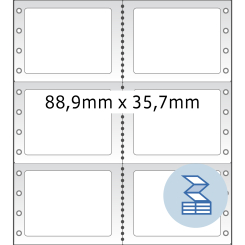 HERMA Lochrandetiketten, 8220, Papier weiß, 88,90x35,70mm, 8.000 Etiketten/Pack. thumbnail