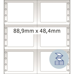 HERMA Lochrandetiketten, 8226, Papier weiß, 88,90x48,40mm, 6.000 Etiketten/Pack thumbnail