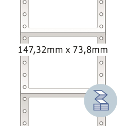 HERMA Computeretiketten doorlopend, 8294, papier wit, 147,32x73,80mm, 4.000 etiketten/pack thumbnail