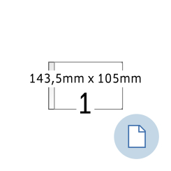 HERMA Blattetiketten A6, 8492, Papier weiß, 143,5x105 mm, 2.000 Blatt/2.000 Etiketten thumbnail