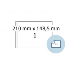 Laser Inkjet Kopierer 10 Blatt Klebeetiketten DIN A4 weiß  75x36mm 