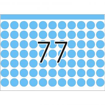 HERMA labels for printing presses DP1, 2723, paper blue, Ø 13 mm, 132 sheets/10.000 labels 