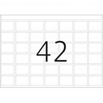 HERMA labels for printing presses DP1, 2870, paper white, 16x22 mm, 240 sheets/10.000 labels 