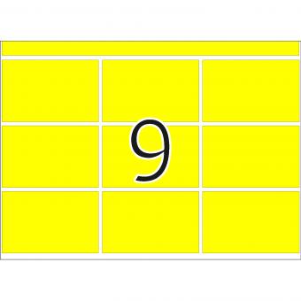 HERMA labels for printing presses DP1, 2951, paper yellow, 34x53 mm, 280 sheets/2.500 labels 