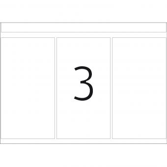 HERMA labels for printing presses DP1, 2980, paper white, 52x100 mm, 336 sheets/1.000 labels 