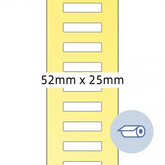 HERMA Thermotransfer labels, 4247, paper white, 52x25mm, 5.000 labels/roll 