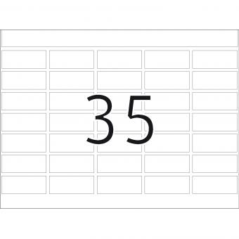 HERMA labels for printing presses DP1, 2840, paper white, 12x30 mm, 287 sheets/10.000 labels 