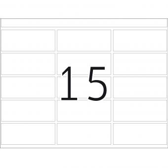 HERMA labels for printing presses DP1, 2900, paper white, 20x50 mm, 335 sheets/5.000 labels 