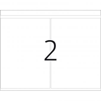 HERMA labels for printing presses DP1, 3180, paper white, 74x105 mm, 252 sheets/500 labels 