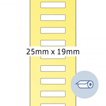 HERMA Thermotransfer labels, 4047, paper white, 25x19mm, 5.000 labels/roll 