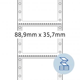 HERMA Computer labels endless, 8161, paper white, 88,90x35,70mm, 2.000 labels/pack 