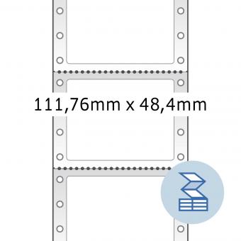 HERMA Computer labels endless, 8166, paper white, 111,76x48,40mm, 2.000 labels/pack 