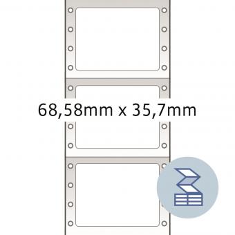 HERMA Computer labels endless, 8207, paper white, 68,58x35,70mm, 4.000 labels/pack 