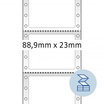 HERMA Computer labels endless, 8210, paper white, 88,90x23,00mm, 6.000 labels/pack 