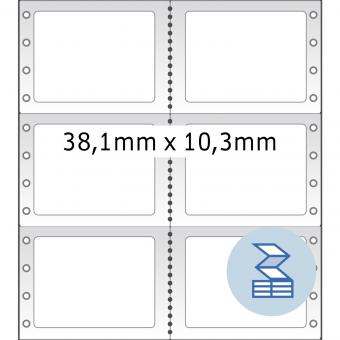 HERMA Computer labels endless, 8228, paper white, 38,10x10,30mm, 24.000 labels/pack 